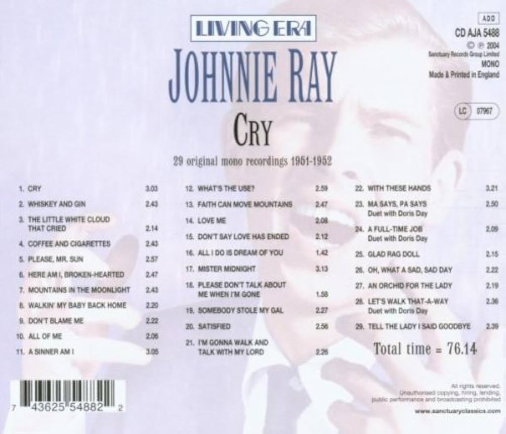 Ray, Johnny - Cry - Amazon.com Music